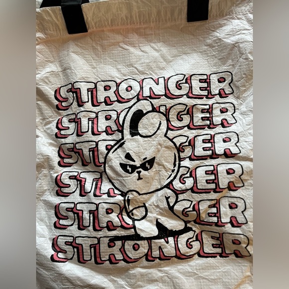 BT21 Music Collection SHOOKY Character Water Resistant Reusable Shoulder ToteBag - Picture 13 of 14